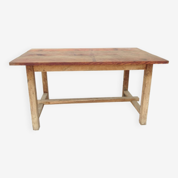 Solid wood farm table