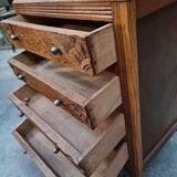 Old small vintage chest of drawers four drawers oak