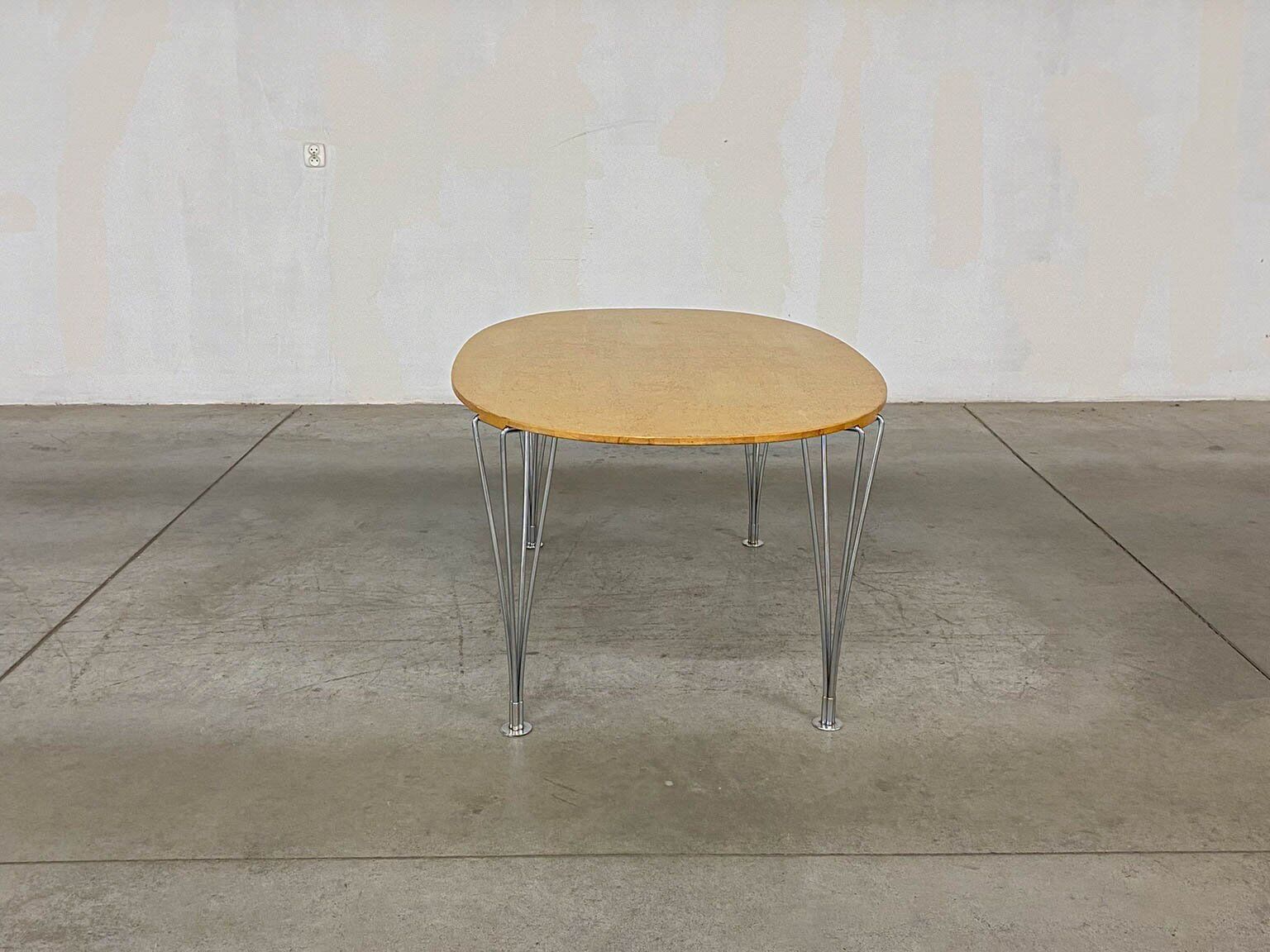 Superellipse table by Bruno Mathsson and Piet Hein for Fritz Hansen