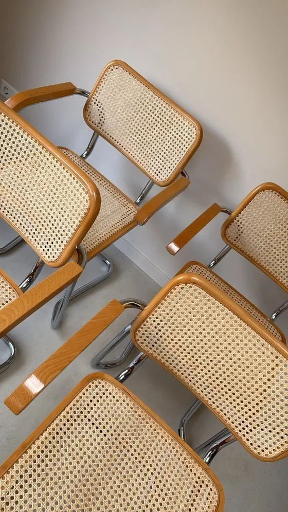 Four vintage Cesca chairs