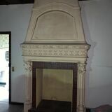 White clamart fireplace