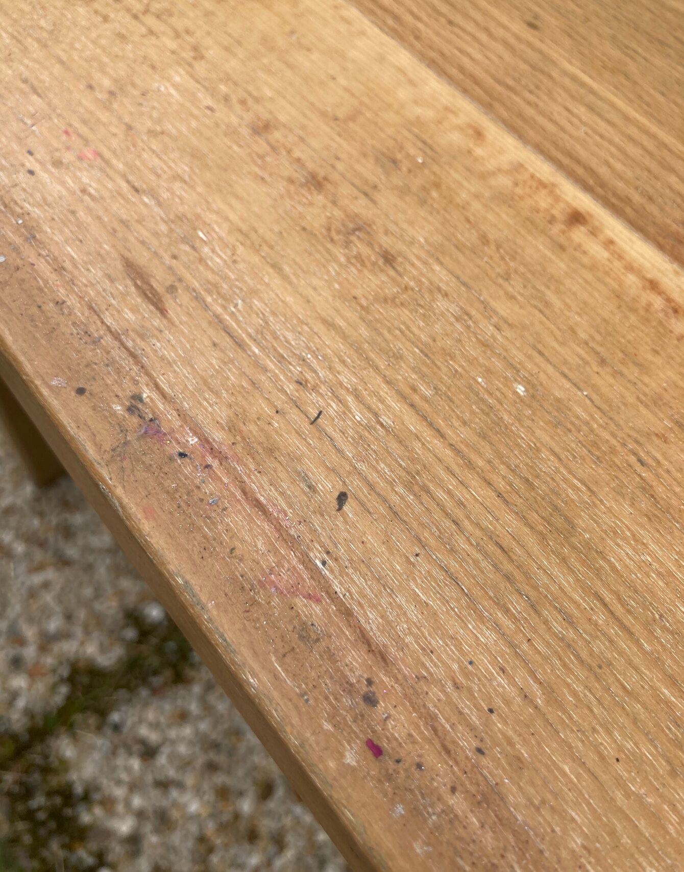 Antique solid wood desk