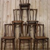 Series x6 bistro chairs n°56 Thonet