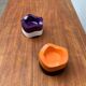 Bowl or ashtray Ulmer Welle German space age mid-century by Walter Zeischegg for Helit, set of 4