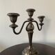 Bougeoir, silver metal candelabra