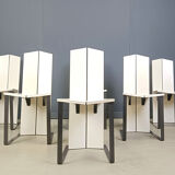 Post modern dining chairs, set of 6 - 1980s