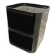Commode black plastic by Kartell