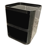 Commode black plastic by Kartell