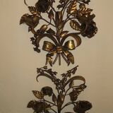 Pair of gilt double wall candleholders by Hans Kögl, 1960s