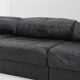 De Sede DS 88 modular sofa black leather patchwork Switzerland 1970s