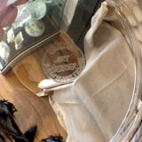 Empty pocket or ashtray crystal art glassmaker st louis in the shape of an eye