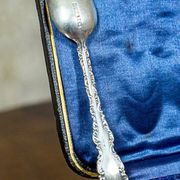 Antique English Silver Teaspoons, 1906, Set of 13