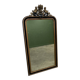 Antique 1800s black and gold mirror with cupid, France 1800s.