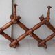 Extendable wooden coat rack
