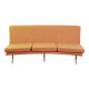 Triennale sofa by Marco Zanuso for Arflex, orange fabric, 1950s