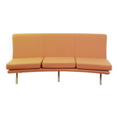 Triennale sofa by Marco Zanuso for Arflex, orange fabric, 1950s