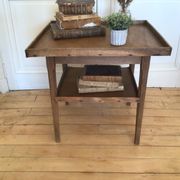 Table basse ancienne 2 plateaux