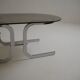 Table basse d'inspiration space age, années 1970