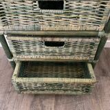Meuble rotin vintage