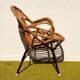 Pair of lounge rattan armchairs by D. Van Sliedregt / R. Noordwolde. Vintage