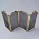 Italian folding gilt bronze fire screen, 1940s