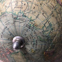 Globe earth 1940s
