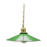 Industrial hanging lamp in enamelled sheet metal