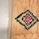Vintage beige apricot Berber hallway rug with colourful patterns – 280 × 110 cm