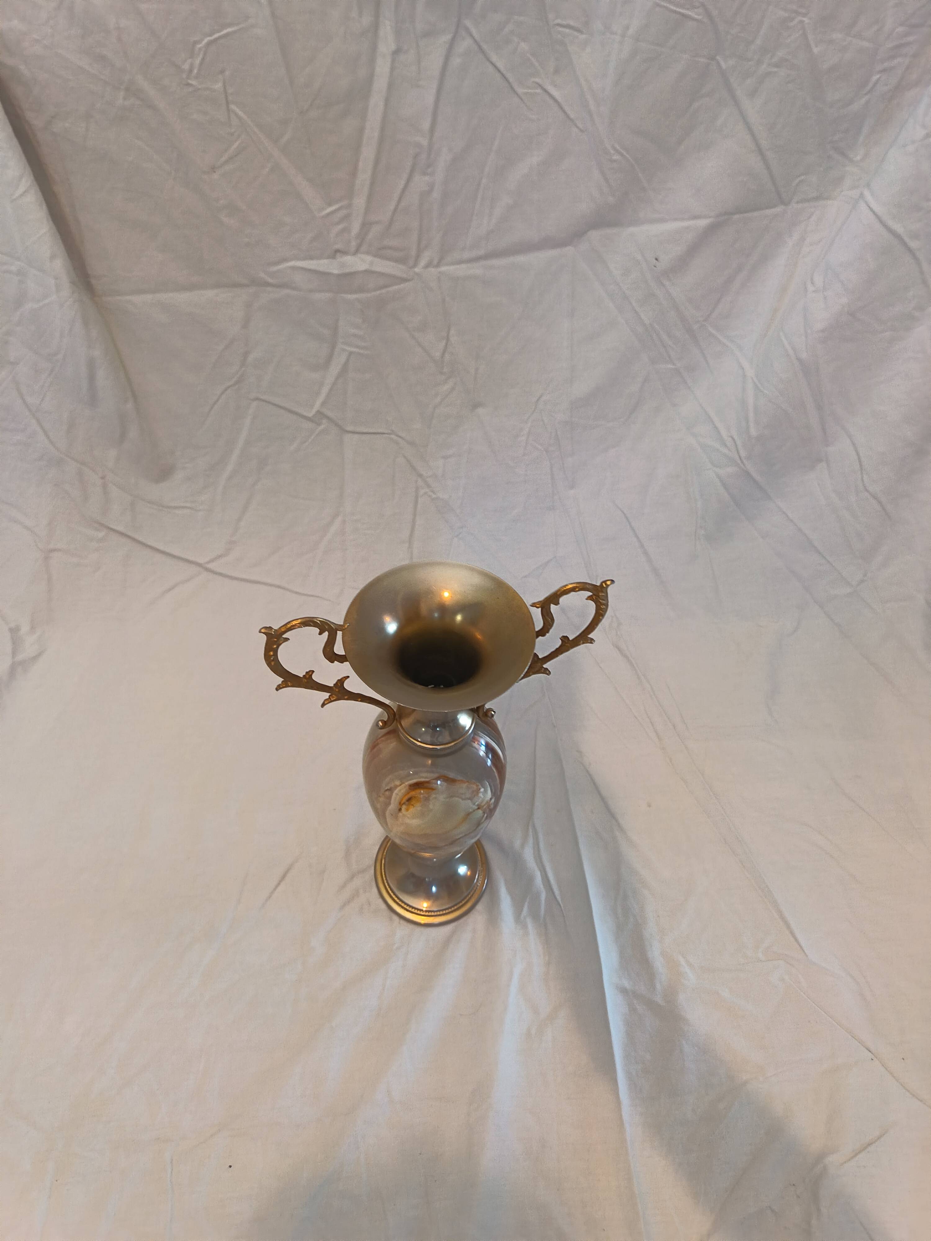 Vase en onyx Vintage.