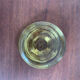 Carafe vintage en verre jaune