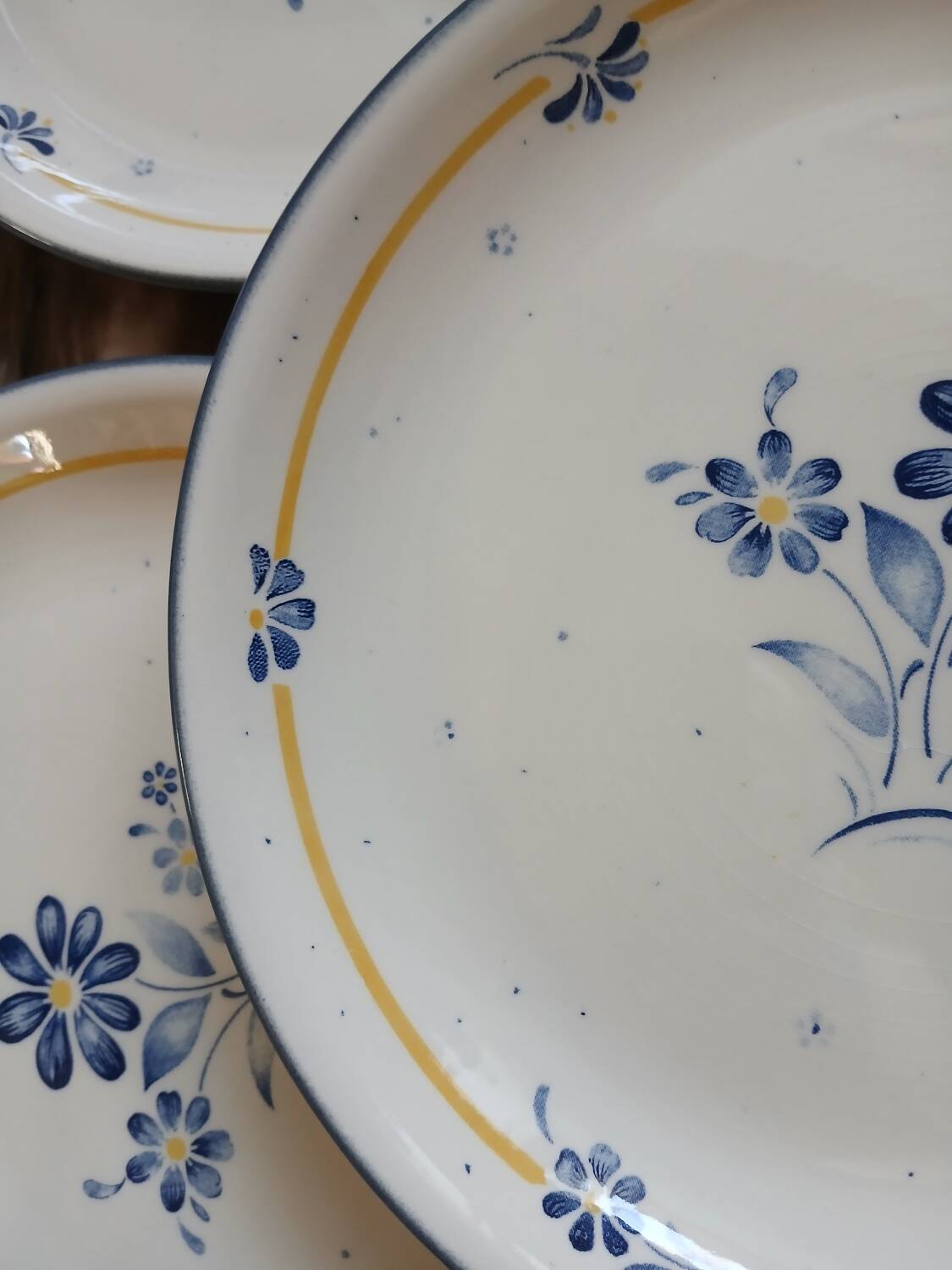 6 assiettes plates + 1 plat "Biltons " England 