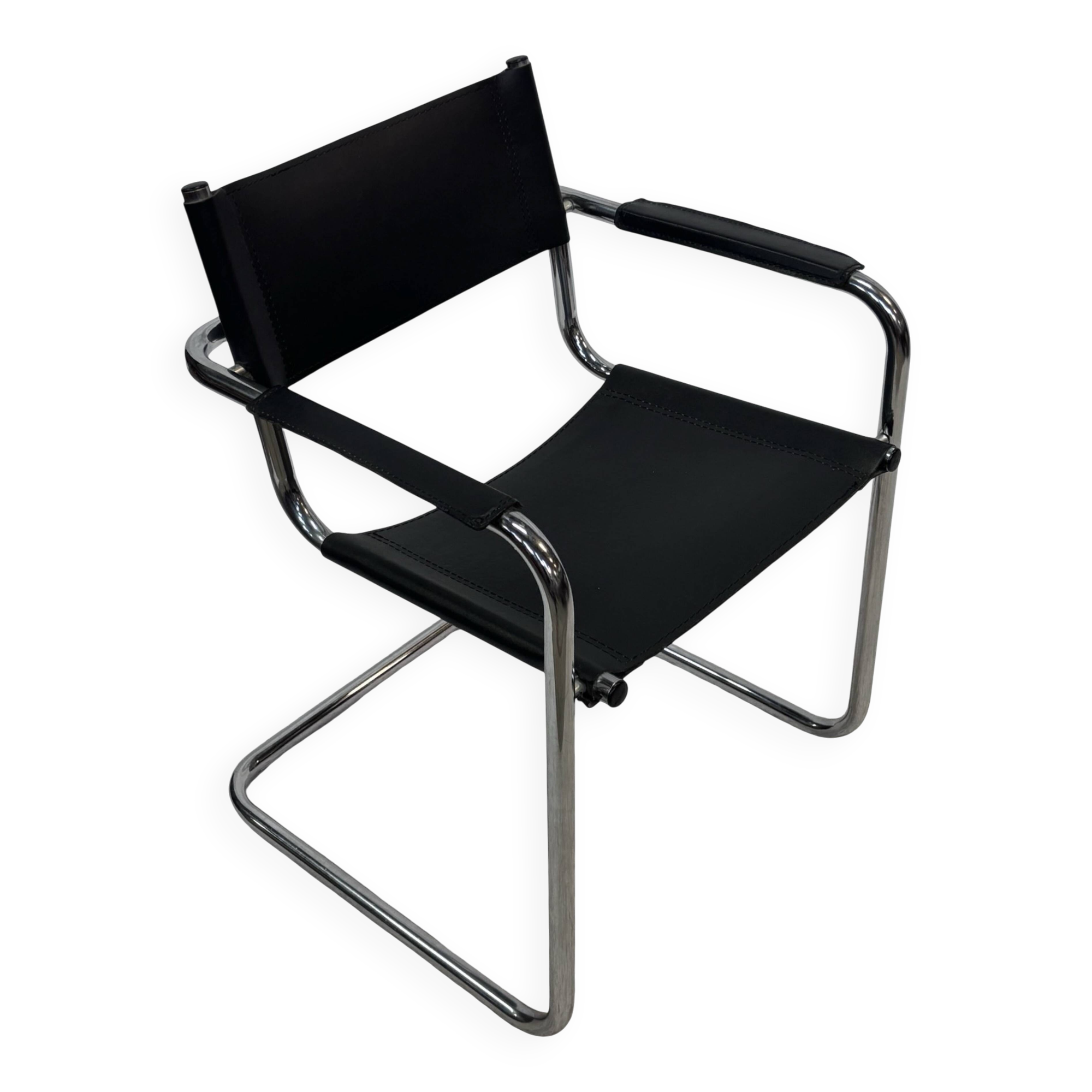 Vintage Breuer style leather chair B32/34 Italian Design