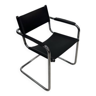 Vintage Breuer style leather chair B32/34 Italian Design