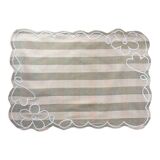 Vichy fleur placemat rose