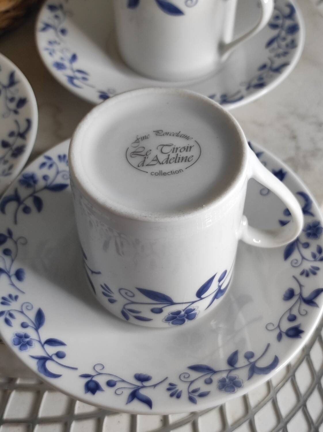 Ensemble à café en porcelaine fine