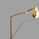 Adjustable swing arm modernist floor lamp