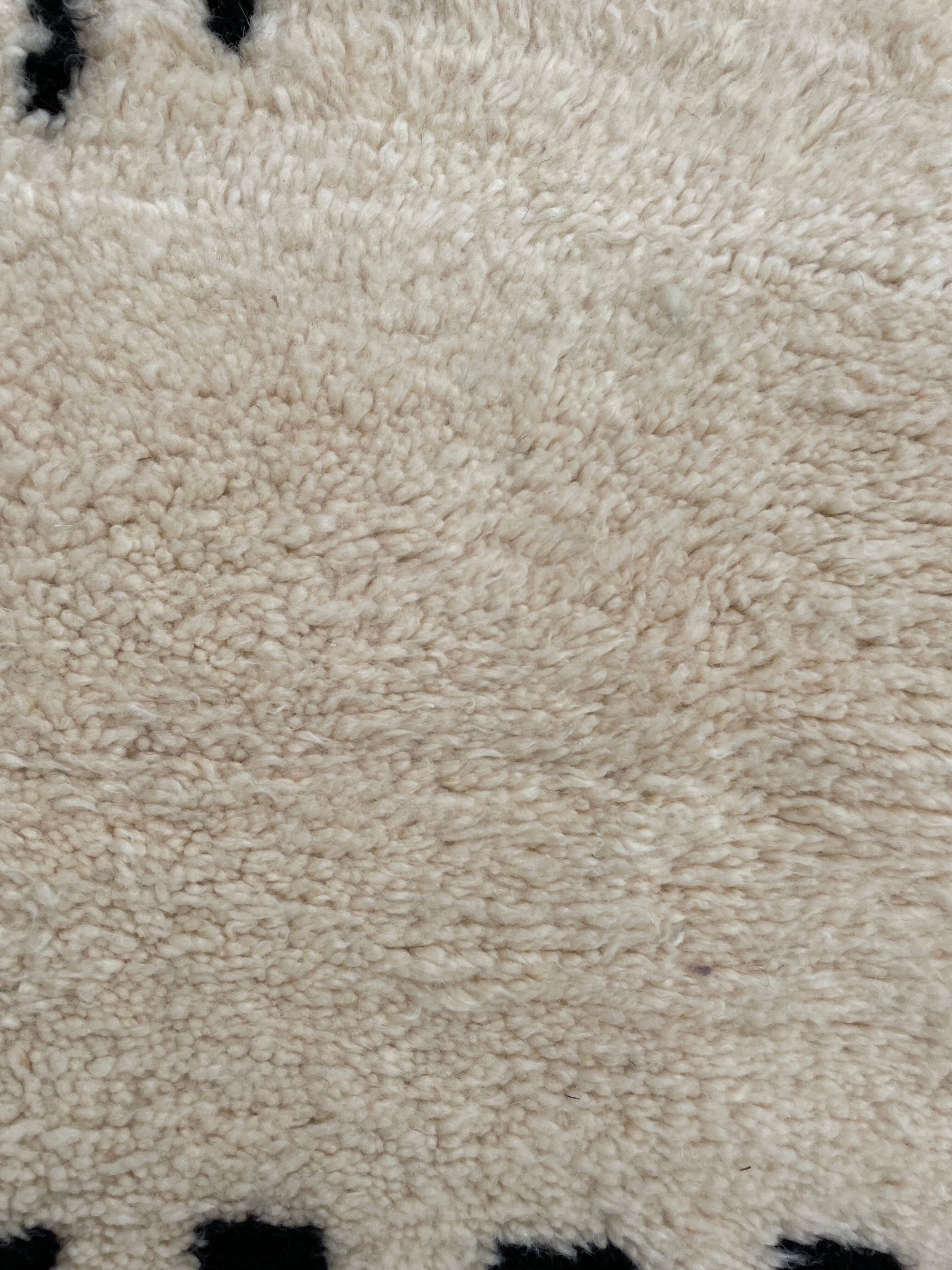 Tapis berbere moderne en laine, beni ouarain