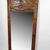 Miroir Art Nouveau, "Le Coq Français Triomphant de L'Aigle Allemand", 1916