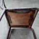 Chaise bistrot de style industriel métal et bois