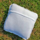 Retro crochet cushion