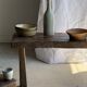Handcrafted Indonesian rattan flower-shaped basket D26 H8