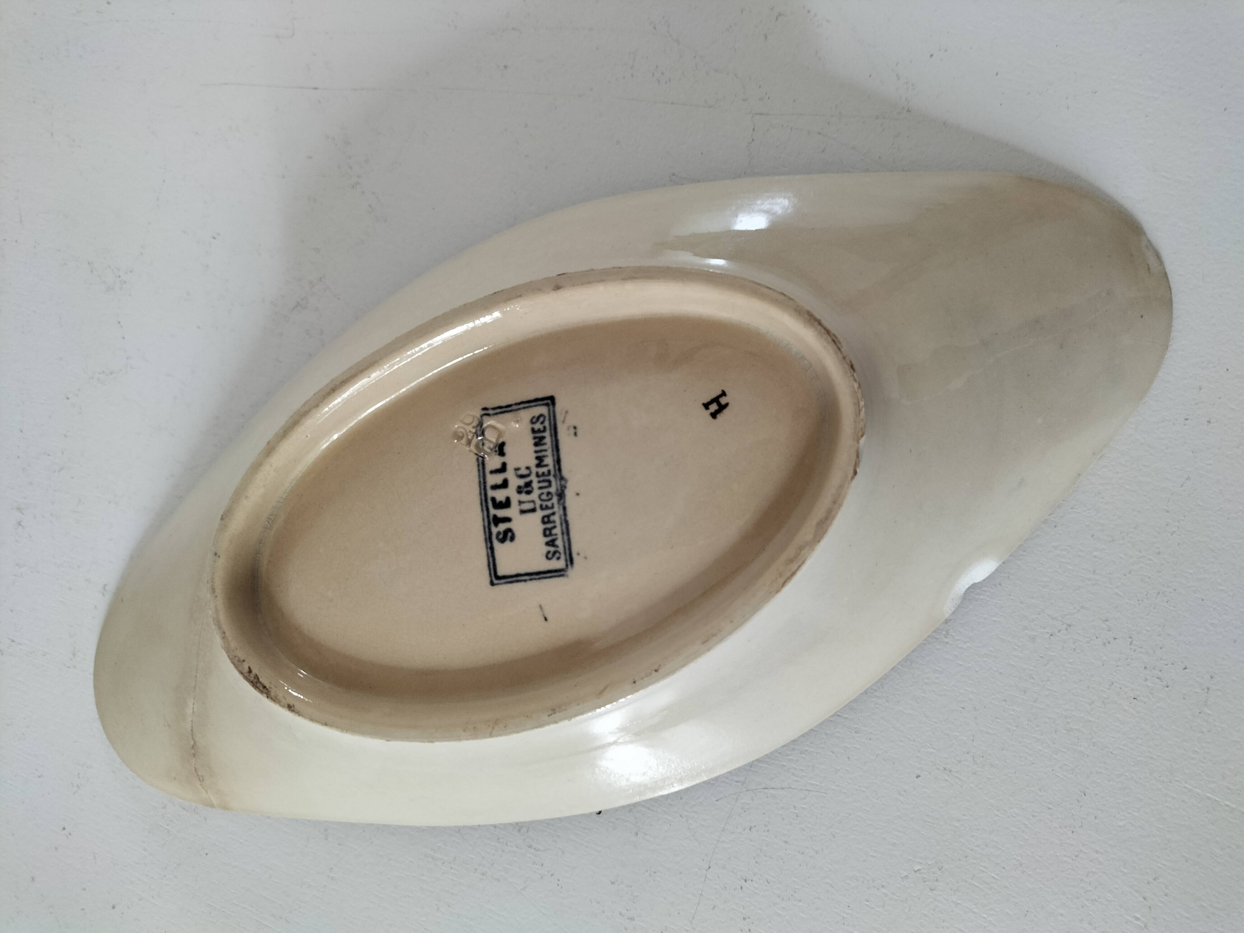Old Sarreguemines dish – Stella model