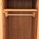 Renovated vintage asymmetrical oak wardrobe