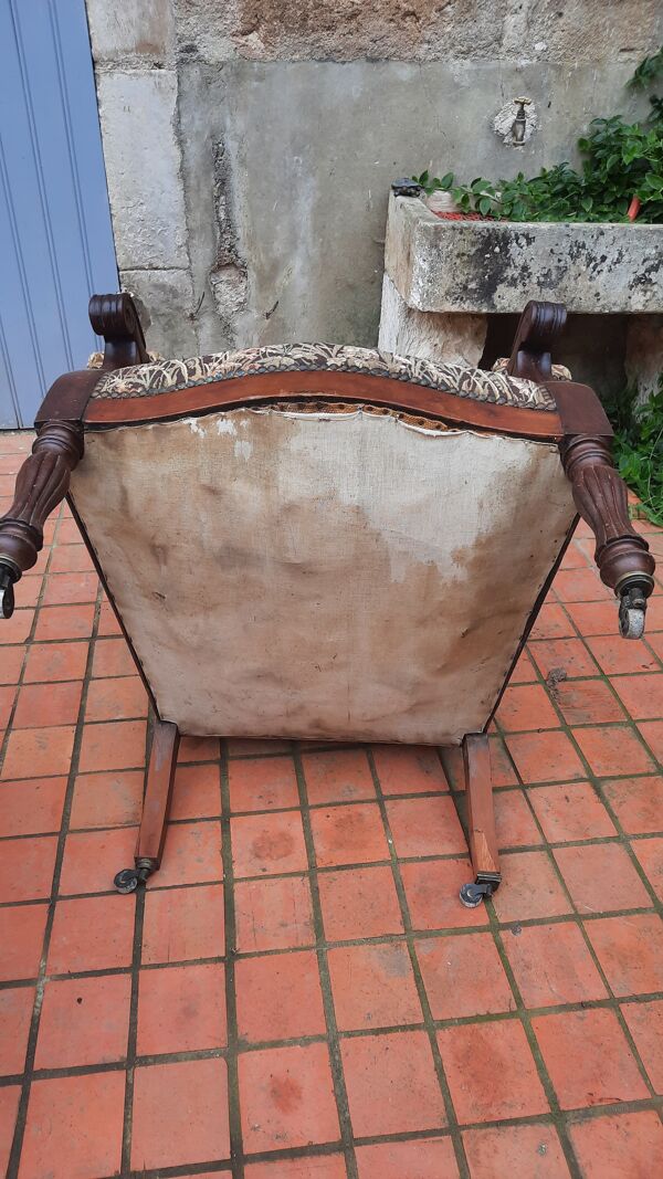 Paire de fauteuils style Louis Philippe