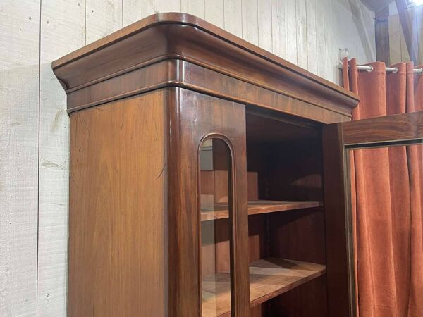 Bibliothèque anglaise 19ème en acajou