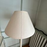 Roche Bobois bleached wooden floor lamp and ivory fabric lampshade