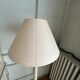 Roche Bobois bleached wooden floor lamp and ivory fabric lampshade