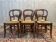 Set of 6 Louis Philippe straw chairs