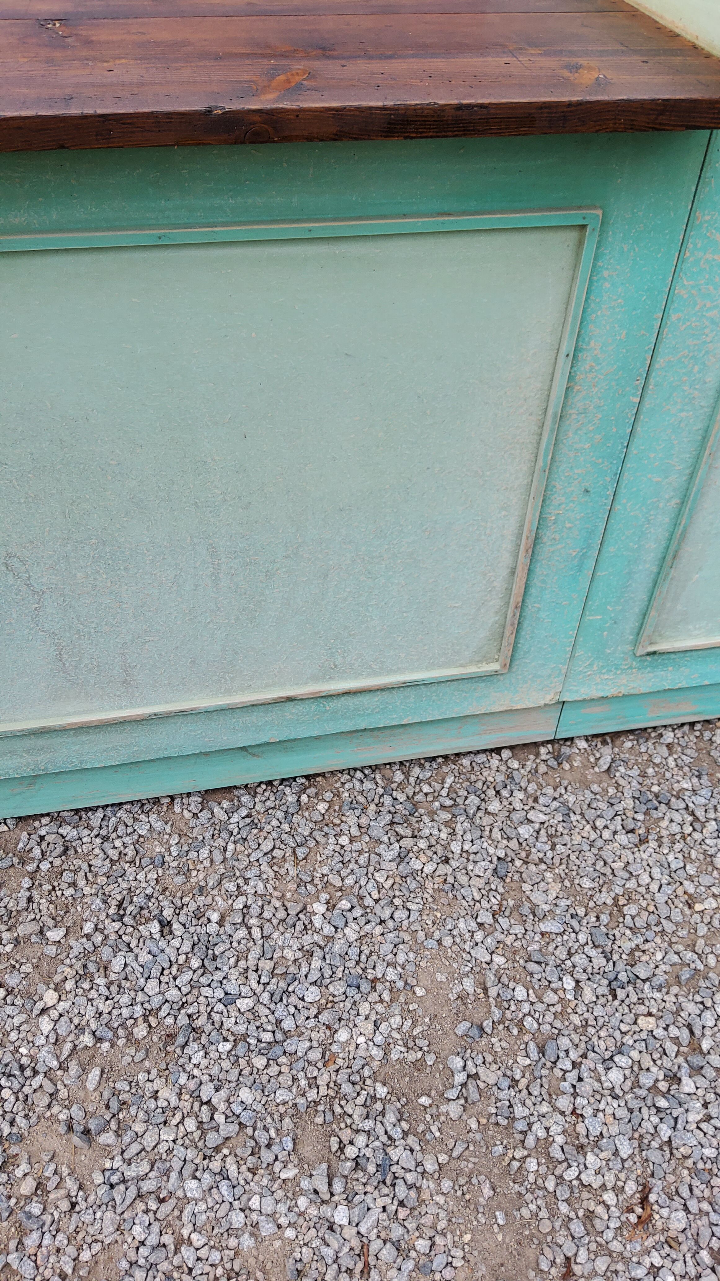 Hardware counter of the 50s 8 drawers 1 niche 250cm