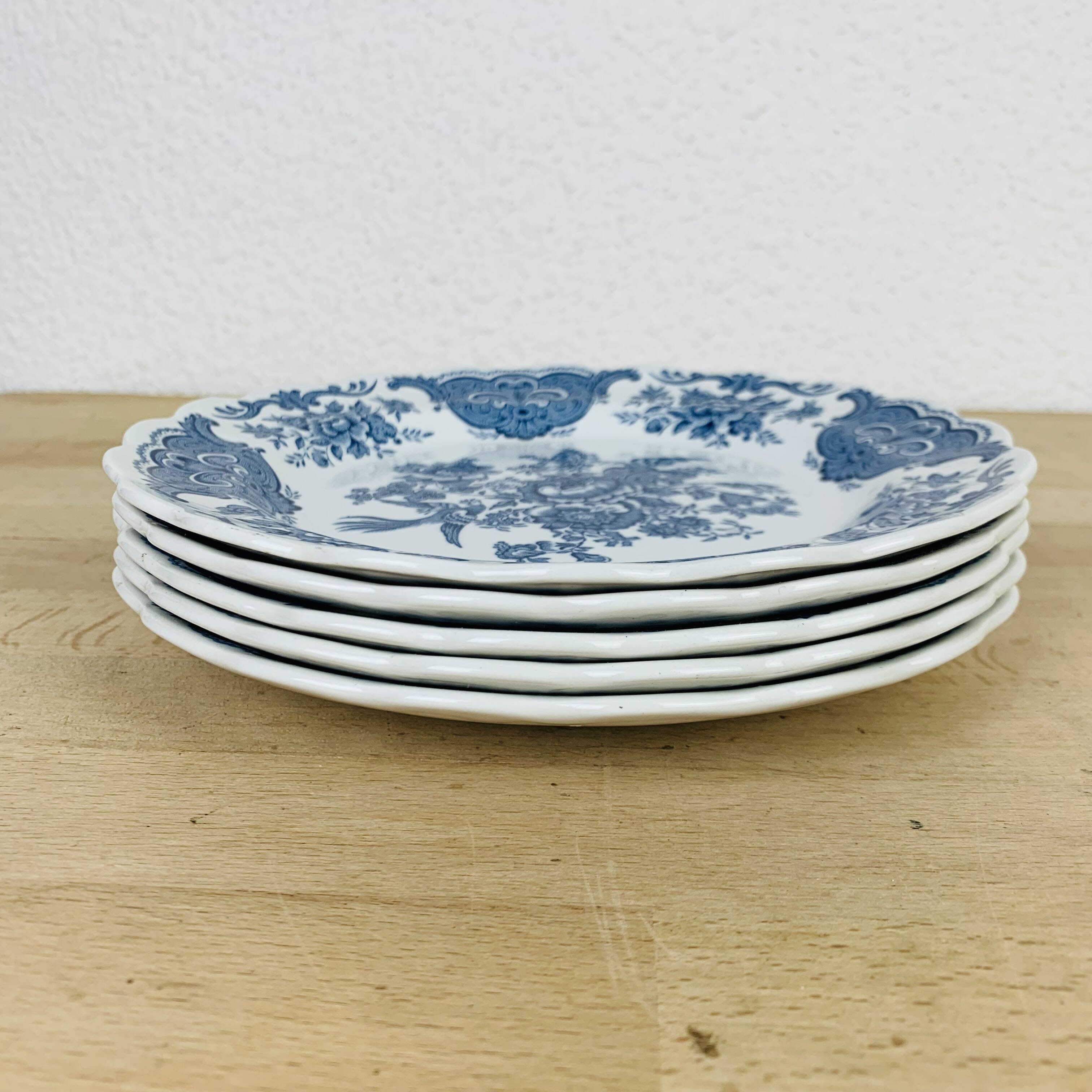 5 Windsor Ridgway Staffordshire dessert plates